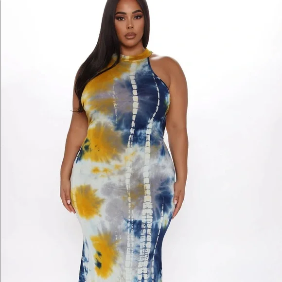 Fashion Nova | Dresses | Fashion Nova Tie Die Maxi Dress Blue | Poshmark Fashion Nova | Dresses | Fashion Nova Tie Die Maxi Dress Blue | Poshmark